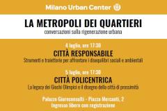 Locandina evento La Metropoli dei Quartieri